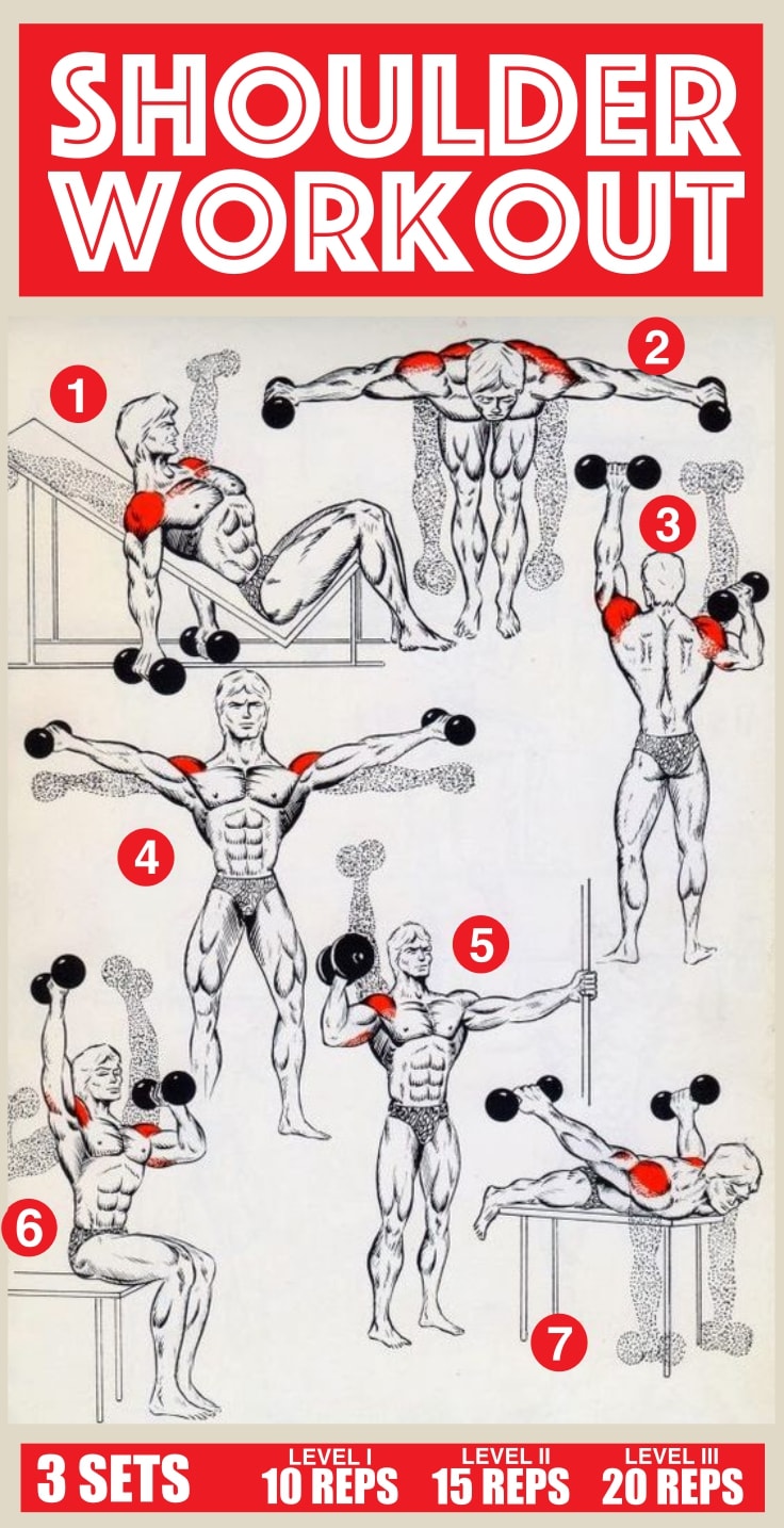 Shoulder Workout Chart Hd